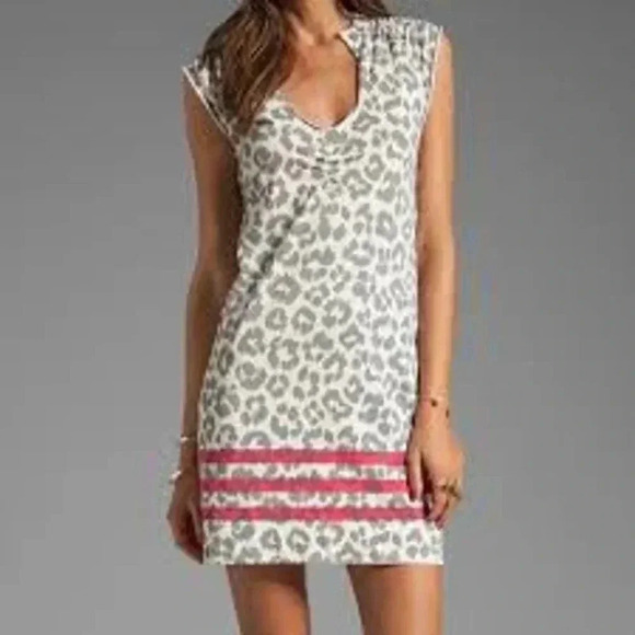 Marc By Marc Jacobs Womens Pima Cotton Dita The Cheetah Printed Dress Size XS - Picture 1 of 10